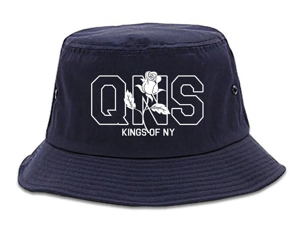Rose QNS Queens Kings Of NY Mens Bucket Hat
