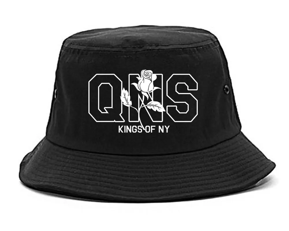 Rose QNS Queens Kings Of NY Mens Bucket Hat