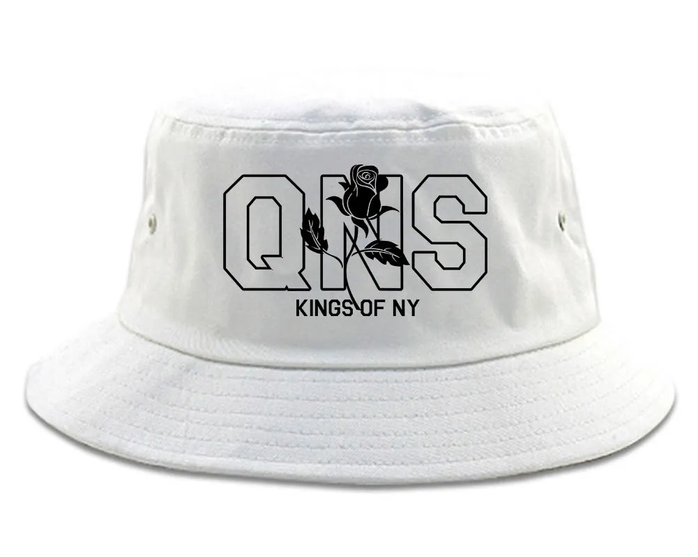Rose QNS Queens Kings Of NY Mens Bucket Hat
