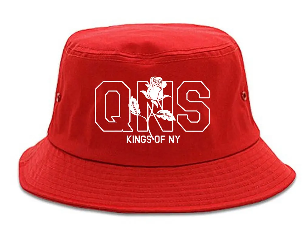 Rose QNS Queens Kings Of NY Mens Bucket Hat
