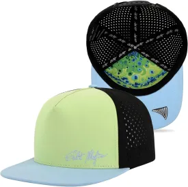 Salt Mafia Flat Brim Waterproof Hats for Men - Performance Snapback Surfer Hat