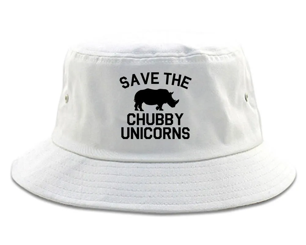 Save The Chubby Unicorns Funny Mens Bucket Hat