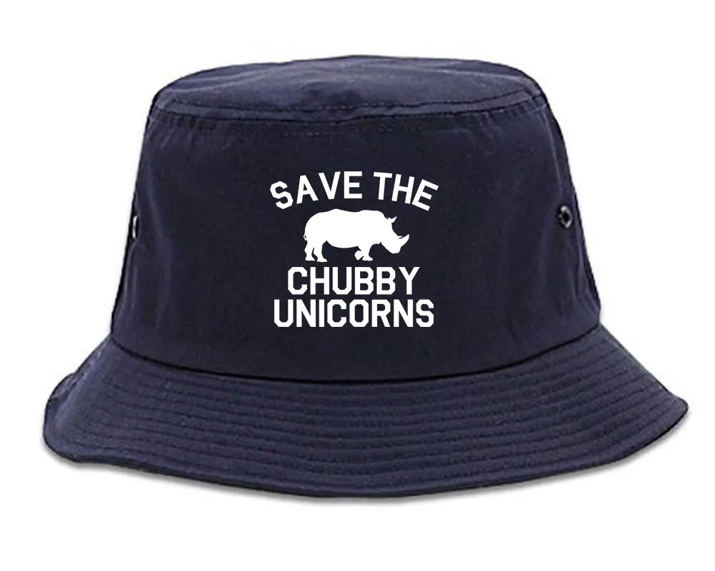Save The Chubby Unicorns Funny Mens Bucket Hat