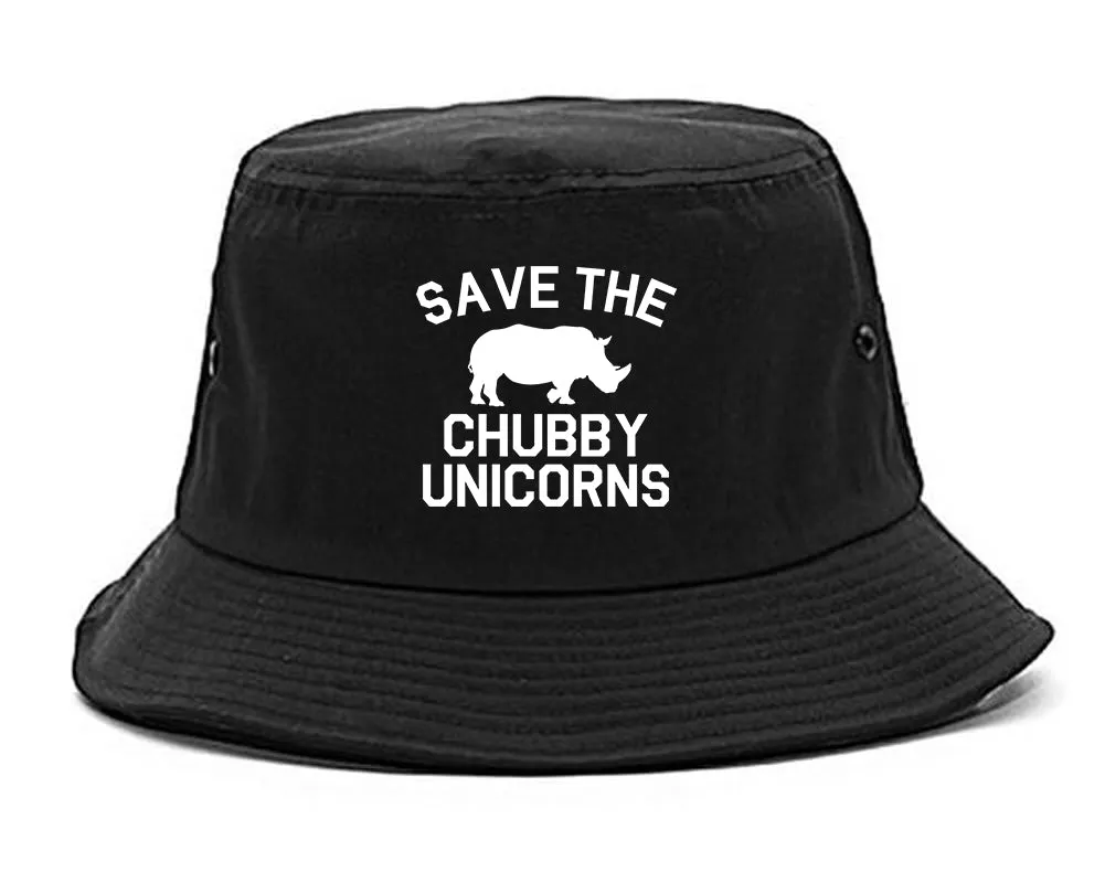Save The Chubby Unicorns Funny Mens Bucket Hat
