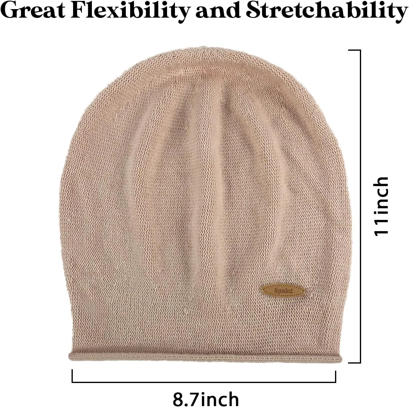 Slouchy Knit Beanie Hats for Women Winter Warm Cashmere Knitted Wool Hats Soft Ski Cap Ladies Beanies Chemo Hat
