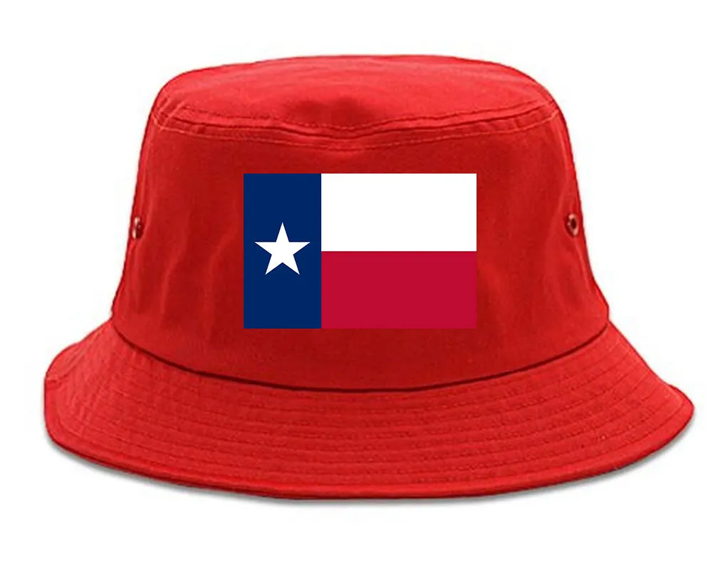 Texas State Flag TX Chest Mens Bucket Hat
