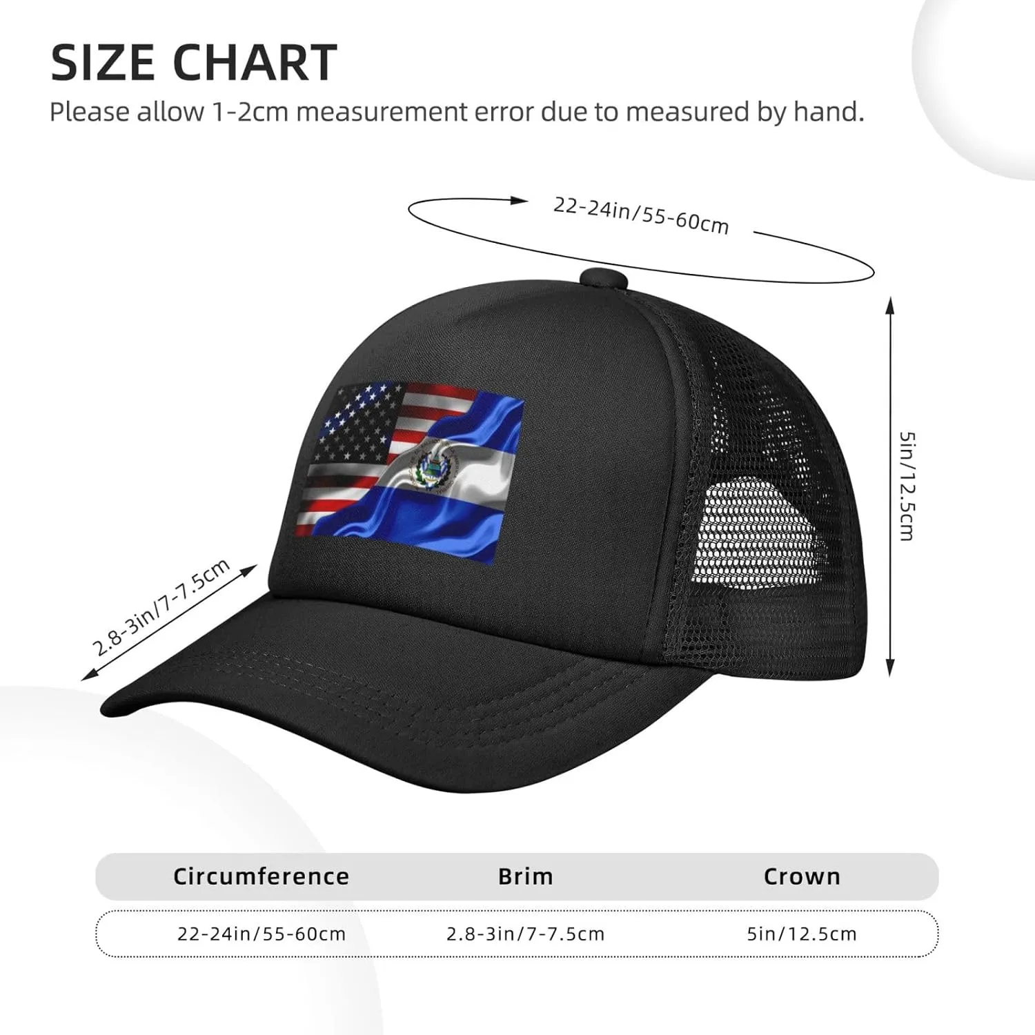 Trucker Hat for Men Women Mesh Baseball Cap Summer Golf Dad Hat Adjustable Outdoor Snapback Hat