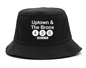 Uptown And The Bronx Subway Sign Mens Bucket Hat