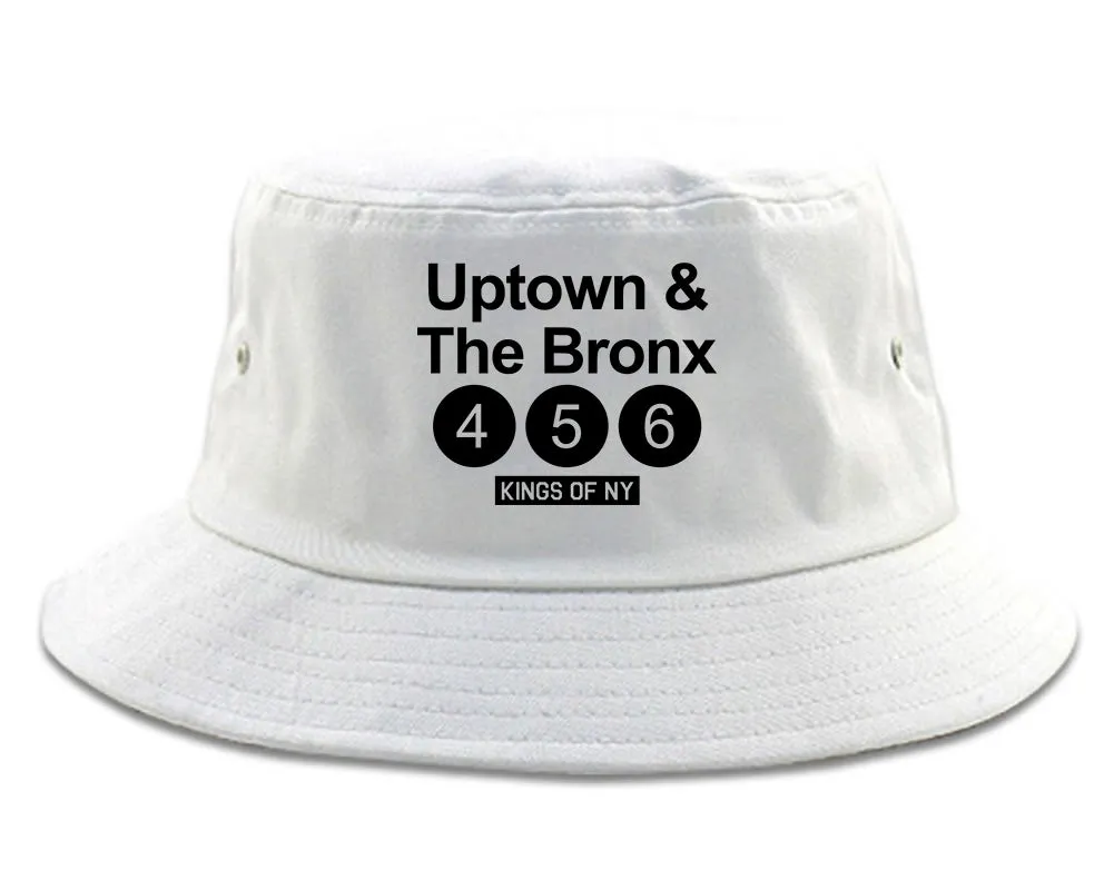 Uptown And The Bronx Subway Sign Mens Bucket Hat