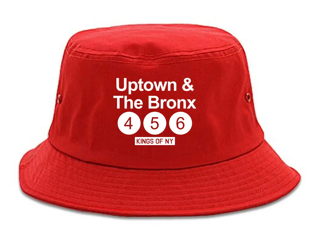 Uptown And The Bronx Subway Sign Mens Bucket Hat