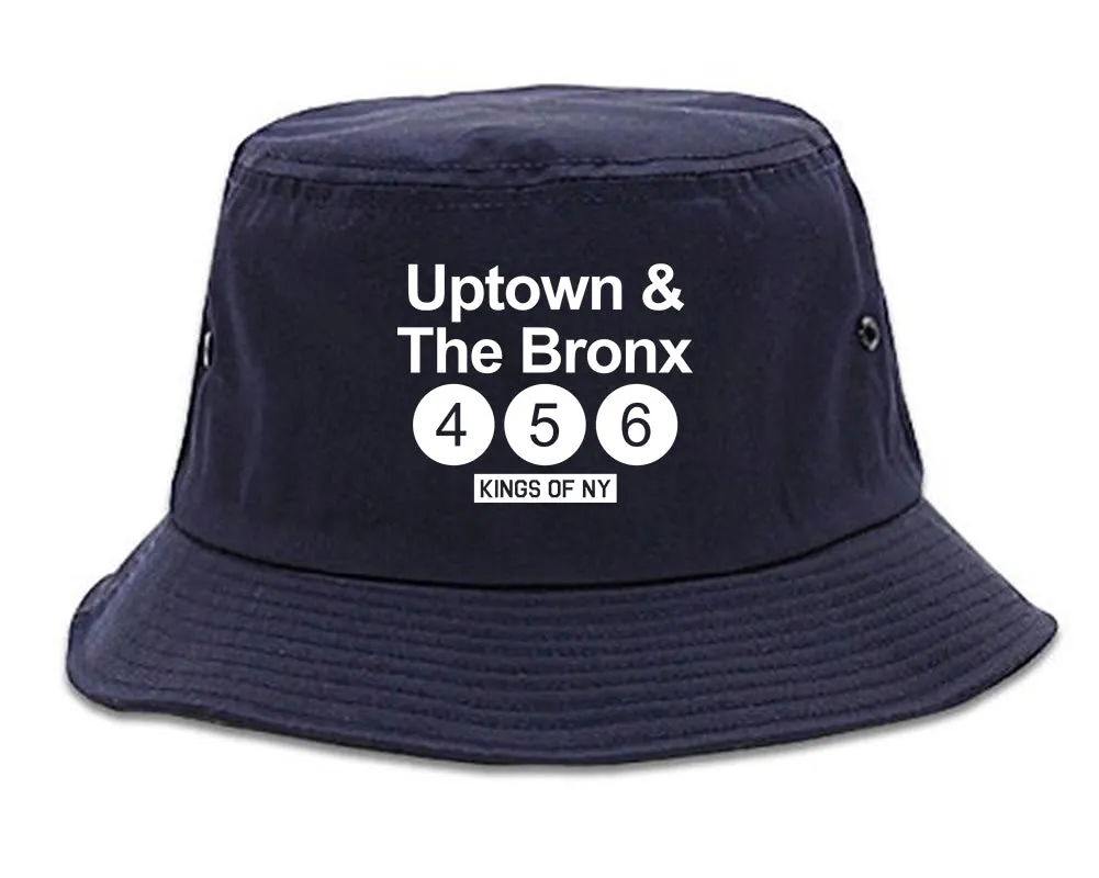 Uptown And The Bronx Subway Sign Mens Bucket Hat