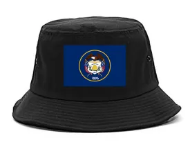 Utah State Flag UT Chest Mens Bucket Hat