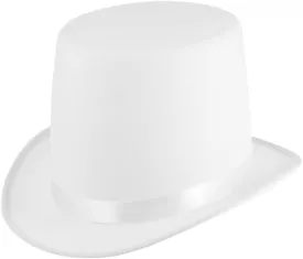 Vaguelly Black Top Hat Tall Top Hat Costume Hat Clothes Flat Hat Costume Top Hat Halloween Costumes for Men Mens Hats Fedora Kids Top Hat Party Hats for Kids Has Steampunk Tuxedo White Miss