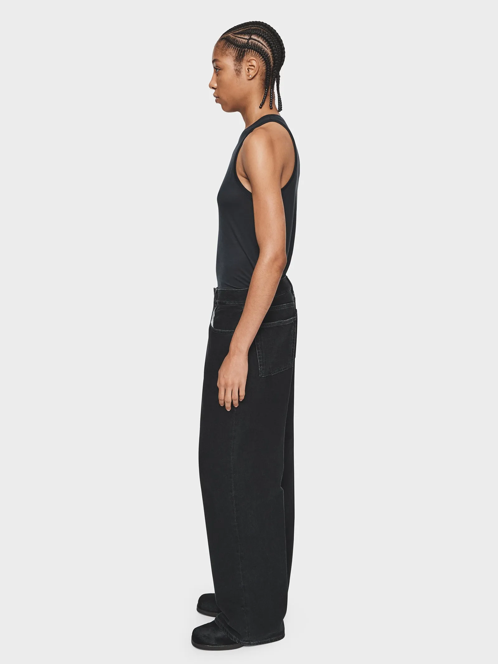 Wide Jean in Black Vintage