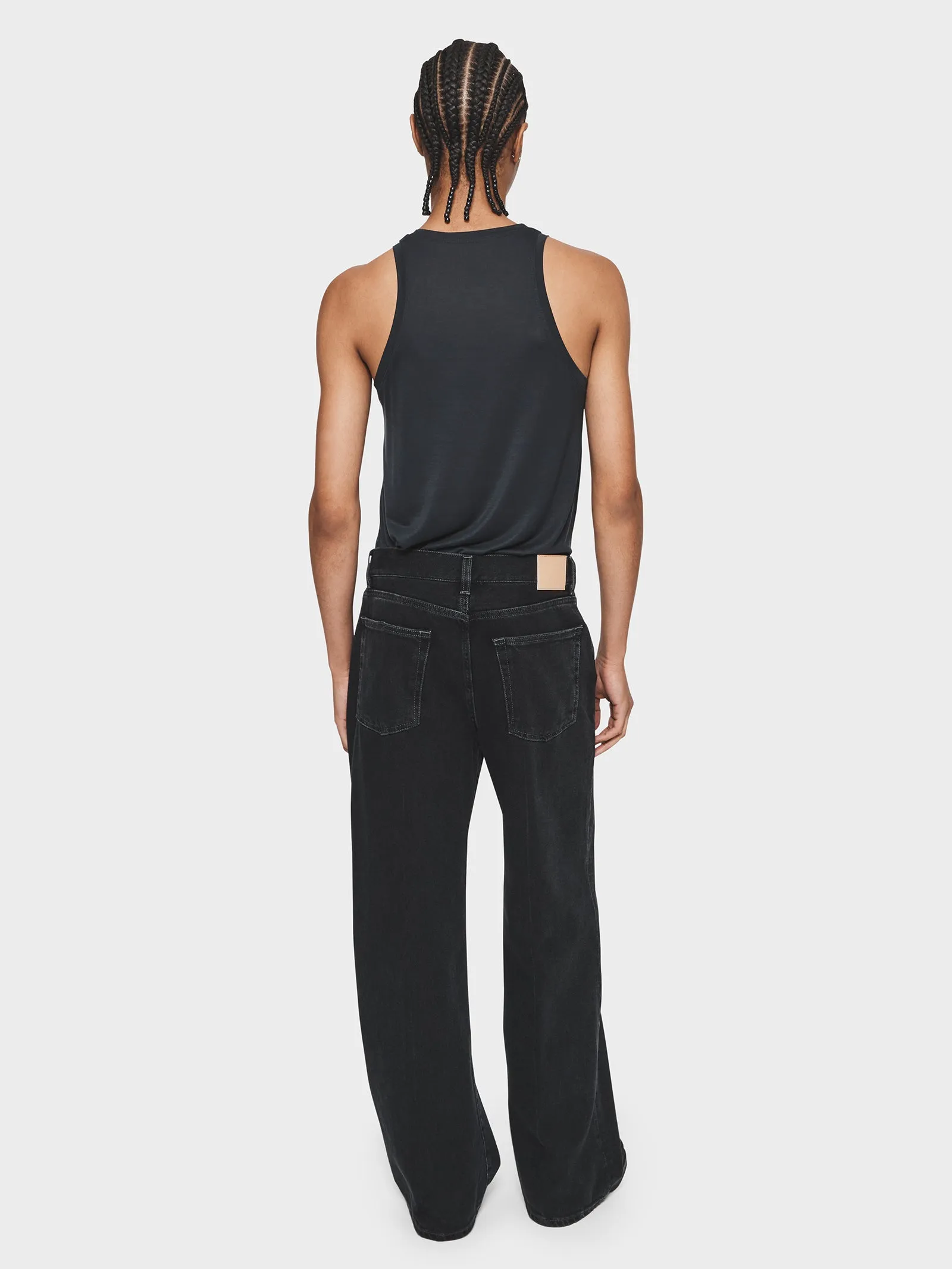 Wide Jean in Black Vintage