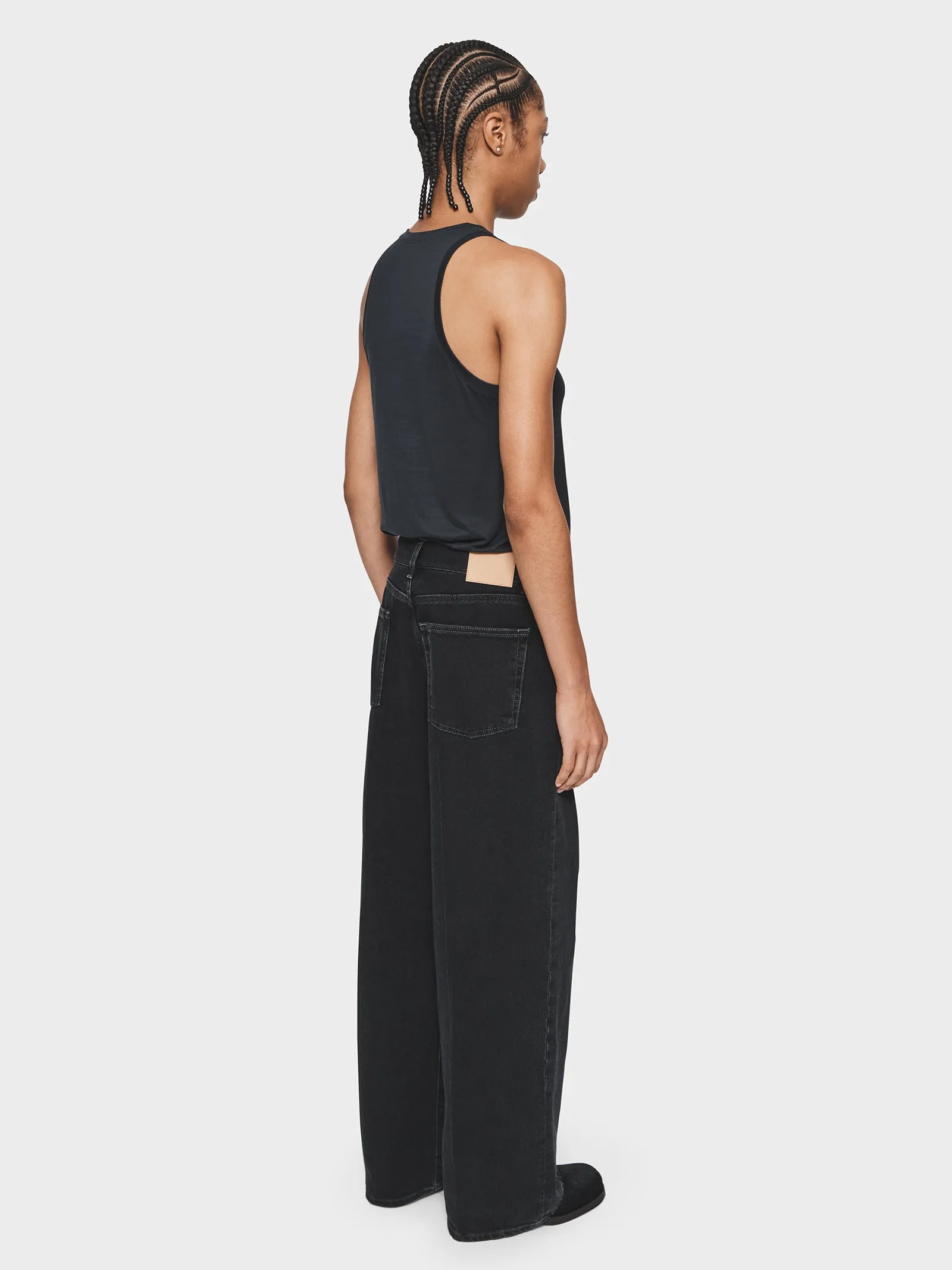 Wide Jean in Black Vintage