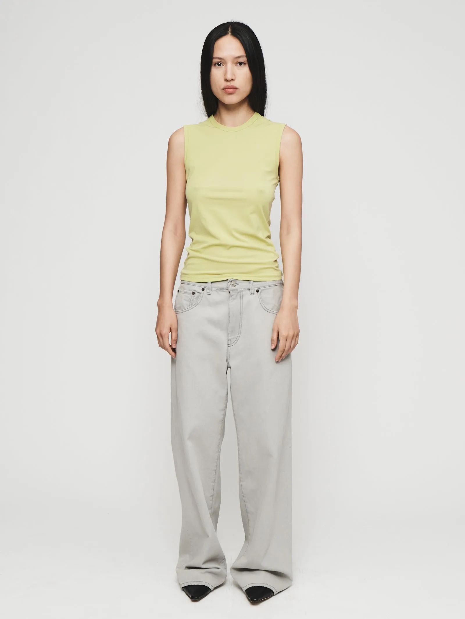 Wide Jean in Superlight Grey