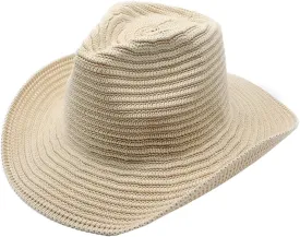 Women Men Western Cowboy Hat Jazz Top Hat Knitted Big Brim Felt Cap Trilby Wide Brim Fedora Outdoor Sun Hat