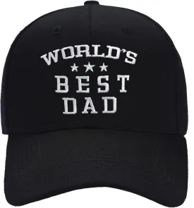 Worlds Best Dad Hats for Men Fathers Day Dad Gifts from Wife Mens Baseball Cap Trucker Hat Birthday Gift
